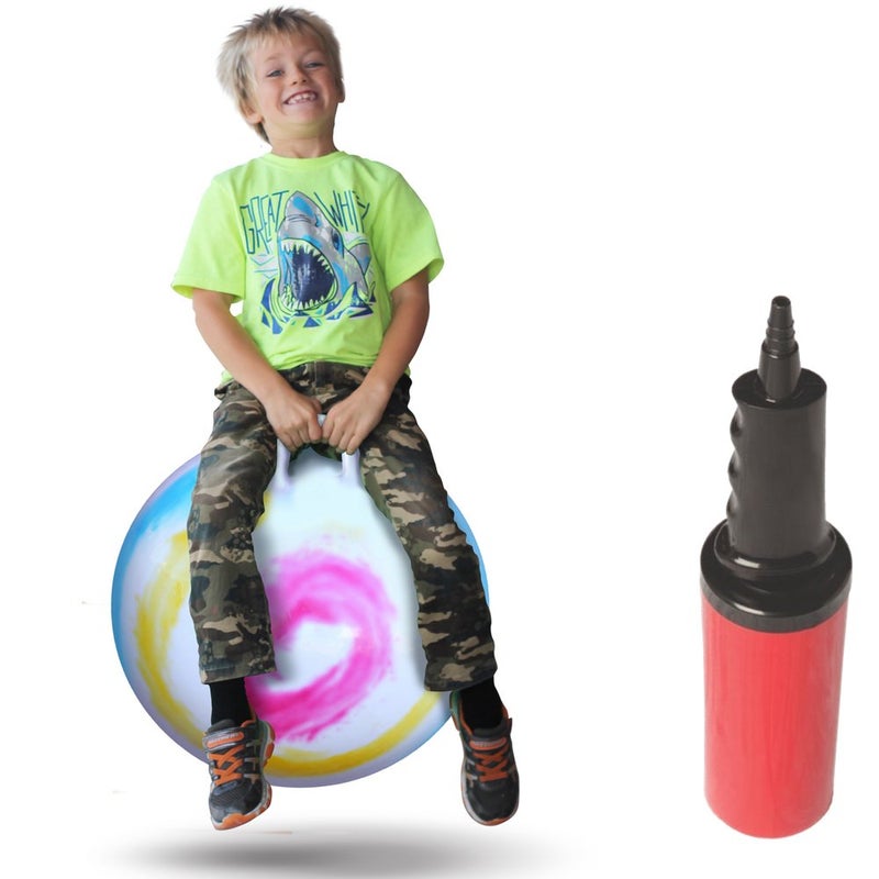 WALIKI Hopper Ball Toy for Boys & Girls Ages 7 8 9 Years Old | Tie-Dye Jumping Ball | Hippity Hop | Fun Birthday Gift | 20â€ - Image 1